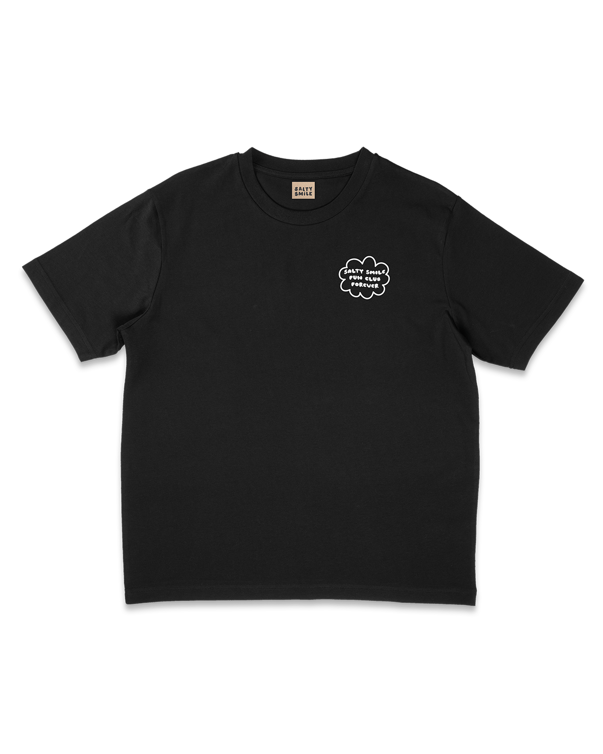 vetements surf salty smile T Shirt Fun Club Noir marque eco responsable coton bio