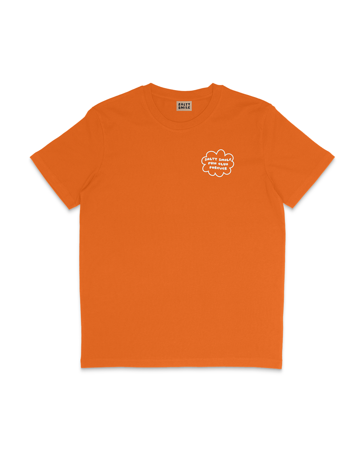 vetements surf salty smile T Shirt Fun Club Orange marque eco responsable coton bio