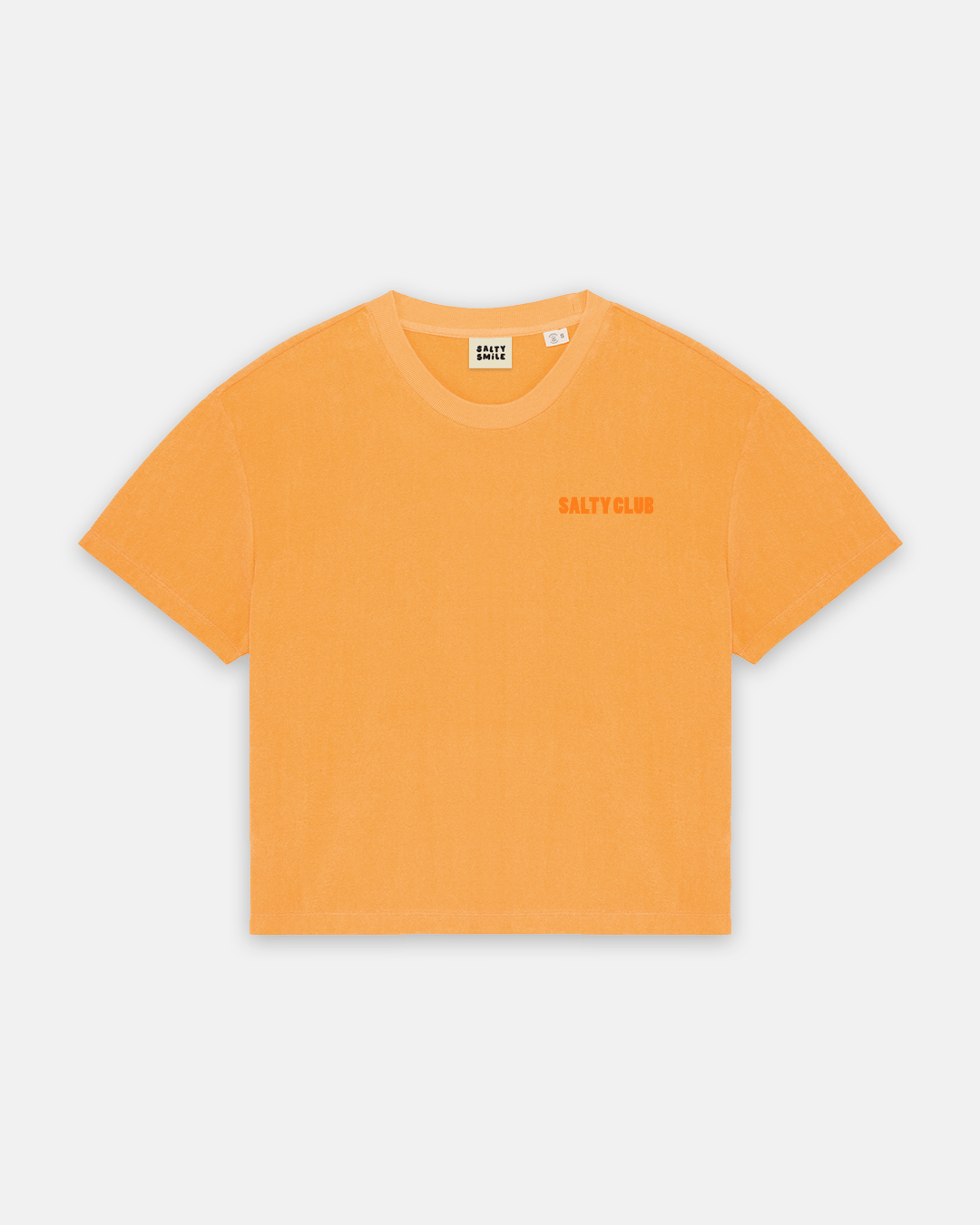 vetements surf salty smile ALTY CLUB ÉPONGE T SHIRT APRICOT XS marque eco responsable coton bio