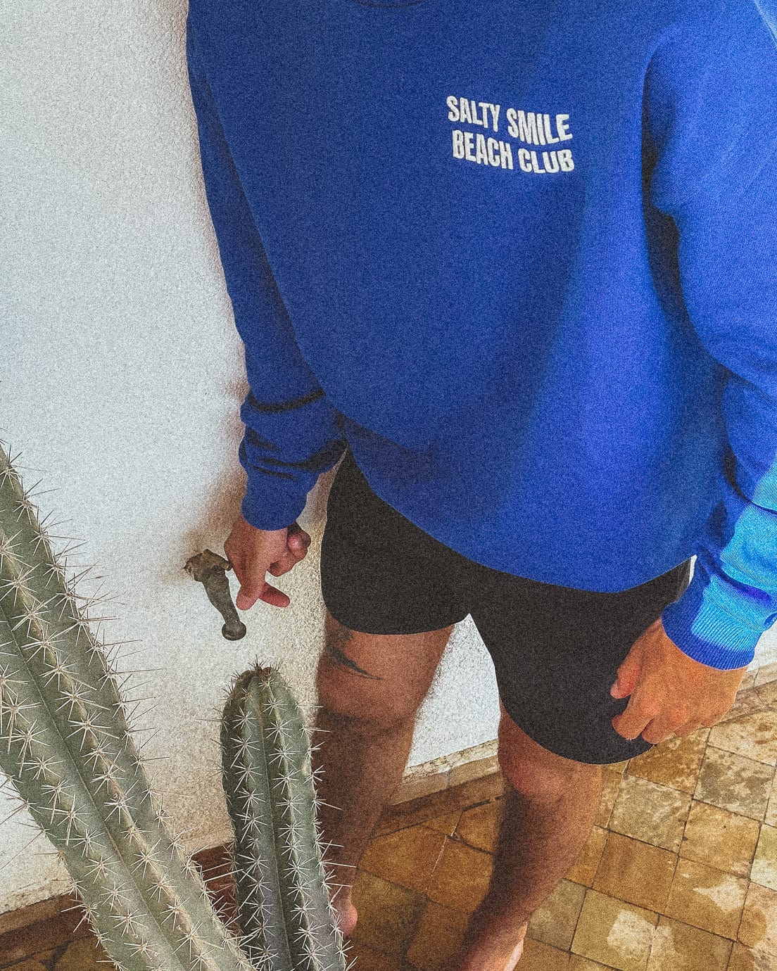 vetements surf salty smile BEACH CLUB BLEU SHORT marque eco responsable coton bio