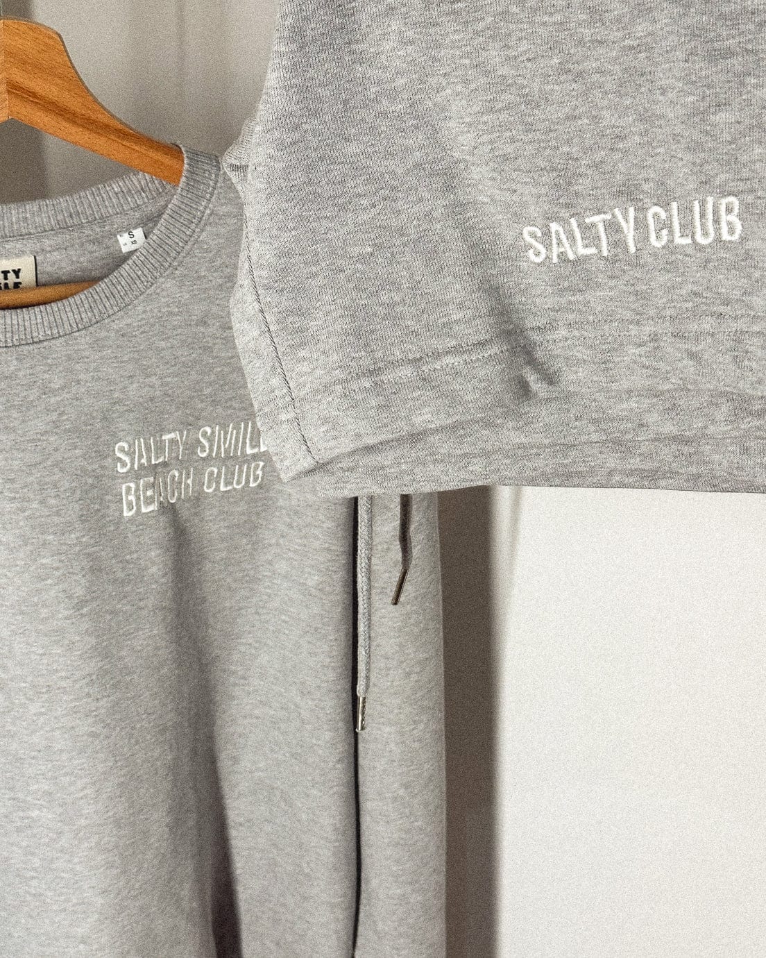 vetements surf salty smile BEACH CLUB GRIS SHORT marque eco responsable coton bio