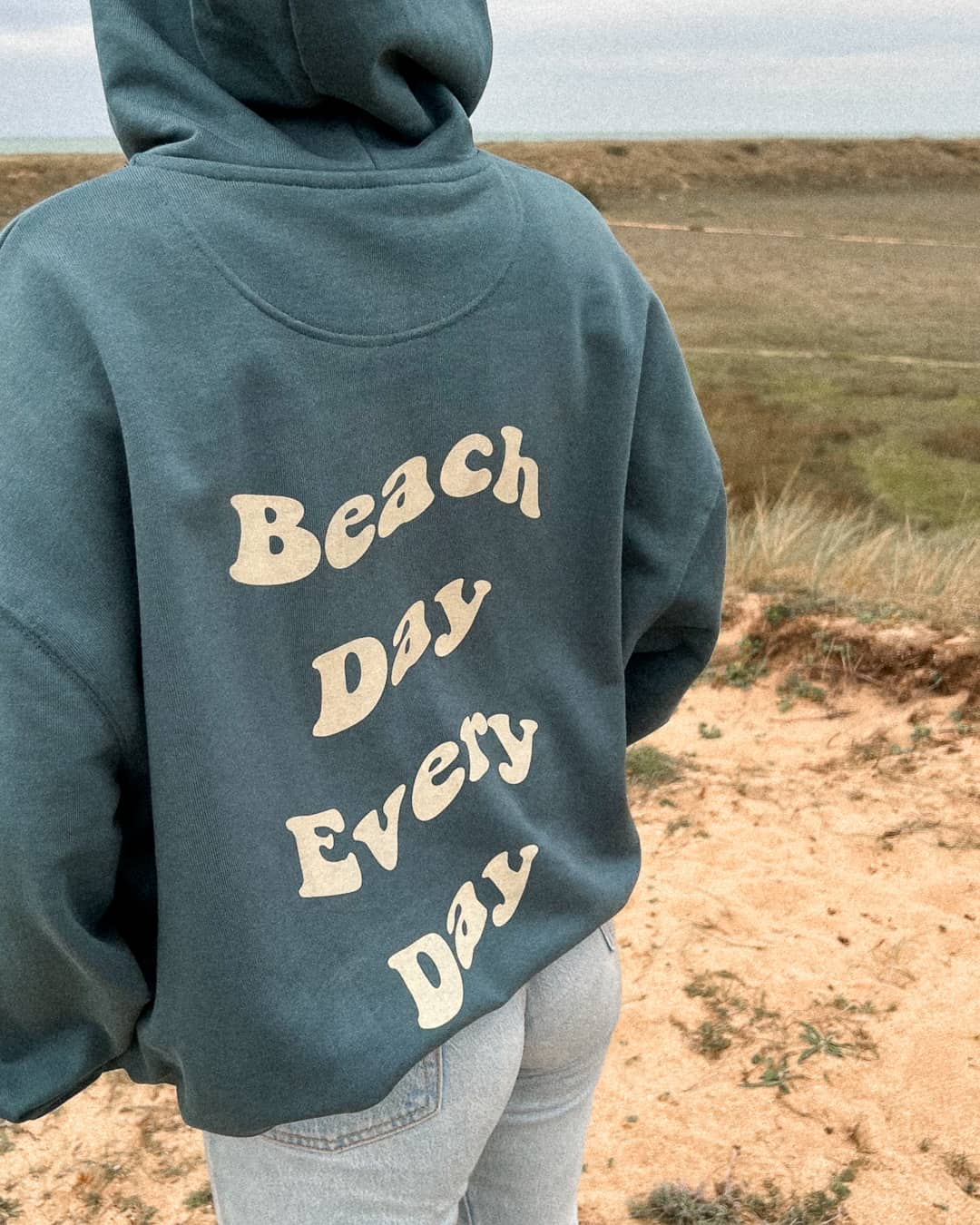 vetements surf salty smile BEACH DAY RETRO HOODIE marque eco responsable coton bio