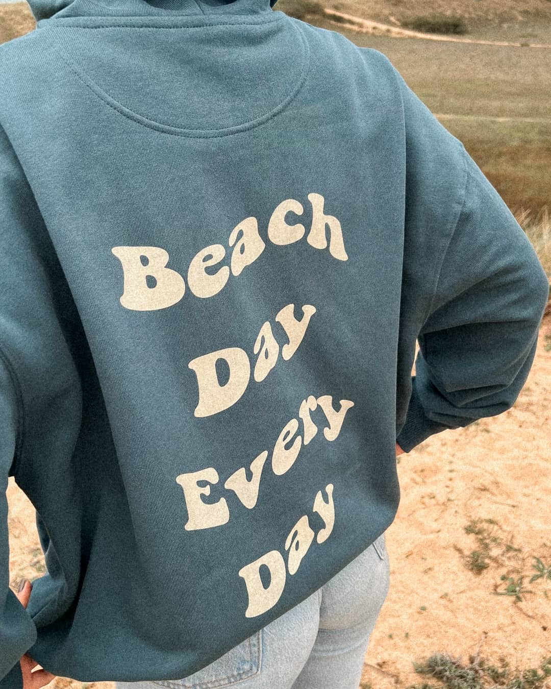 vetements surf salty smile BEACH DAY RETRO HOODIE marque eco responsable coton bio