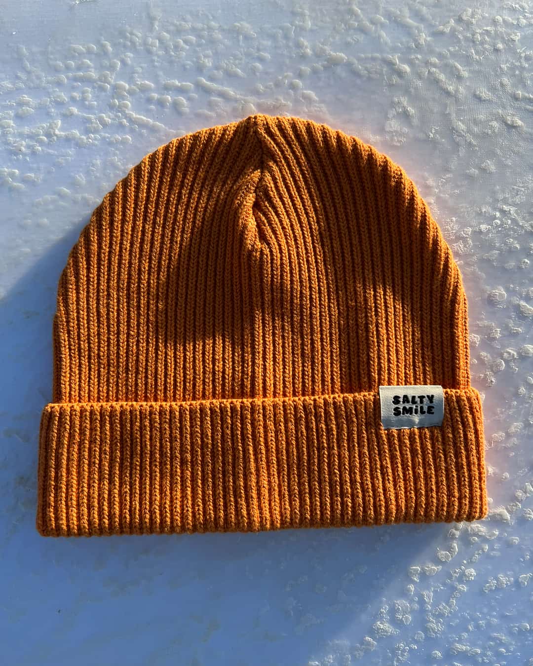 vetements surf salty smile Bonnet Orange en Coton Bio marque eco responsable coton bio