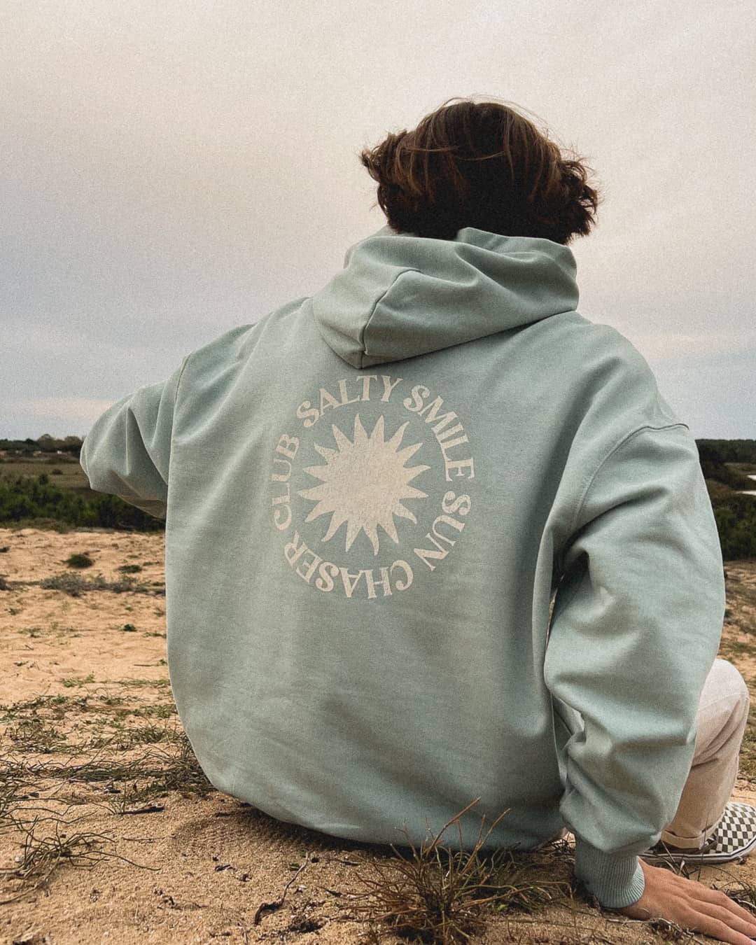 vetements surf salty smile CHASER CLUB RETRO HOODIE marque eco responsable coton bio