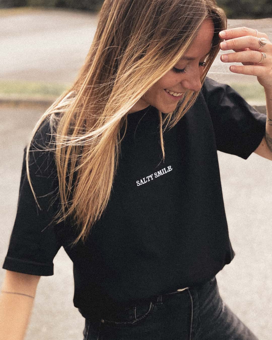 vetements surf salty smile Classic Tee Brodé marque eco responsable coton bio