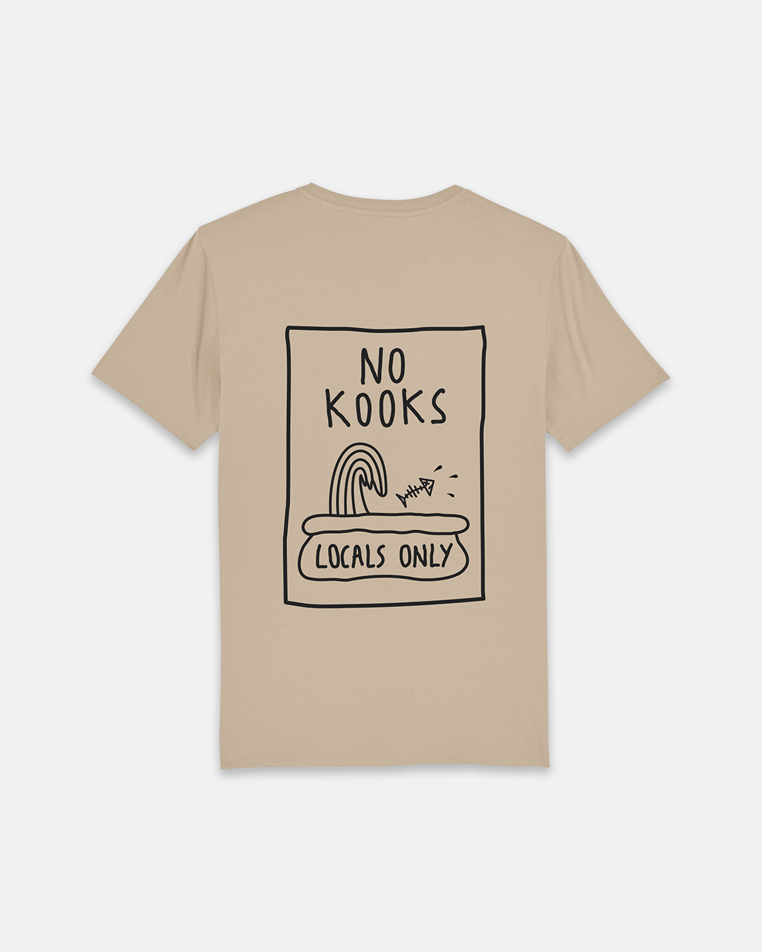 vetements surf salty smile NO KOOKS T SHIRT marque eco responsable coton bio