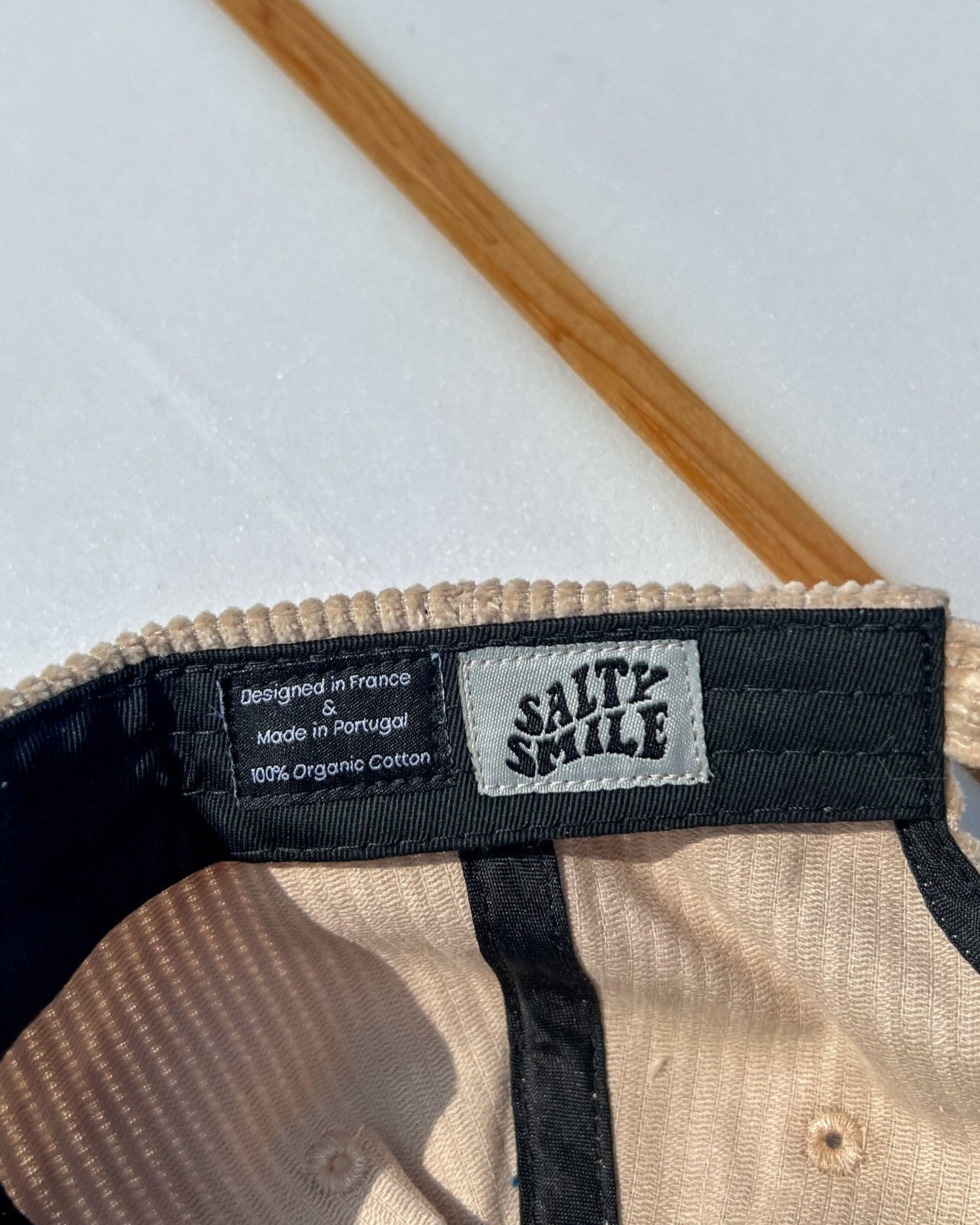 vetements surf salty smile Rainbow Cord Cap marque eco responsable coton bio