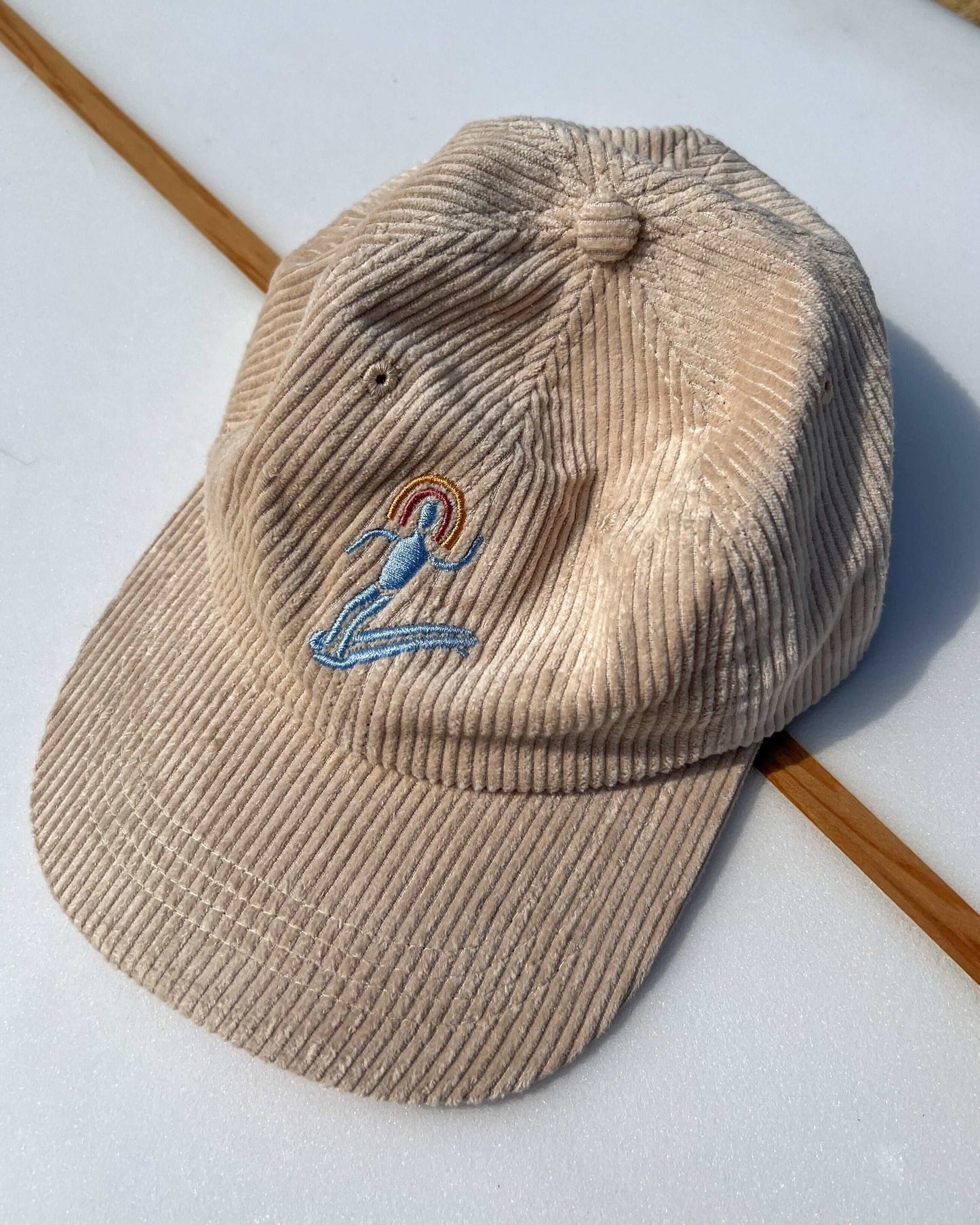 vetements surf salty smile Rainbow Cord Cap marque eco responsable coton bio