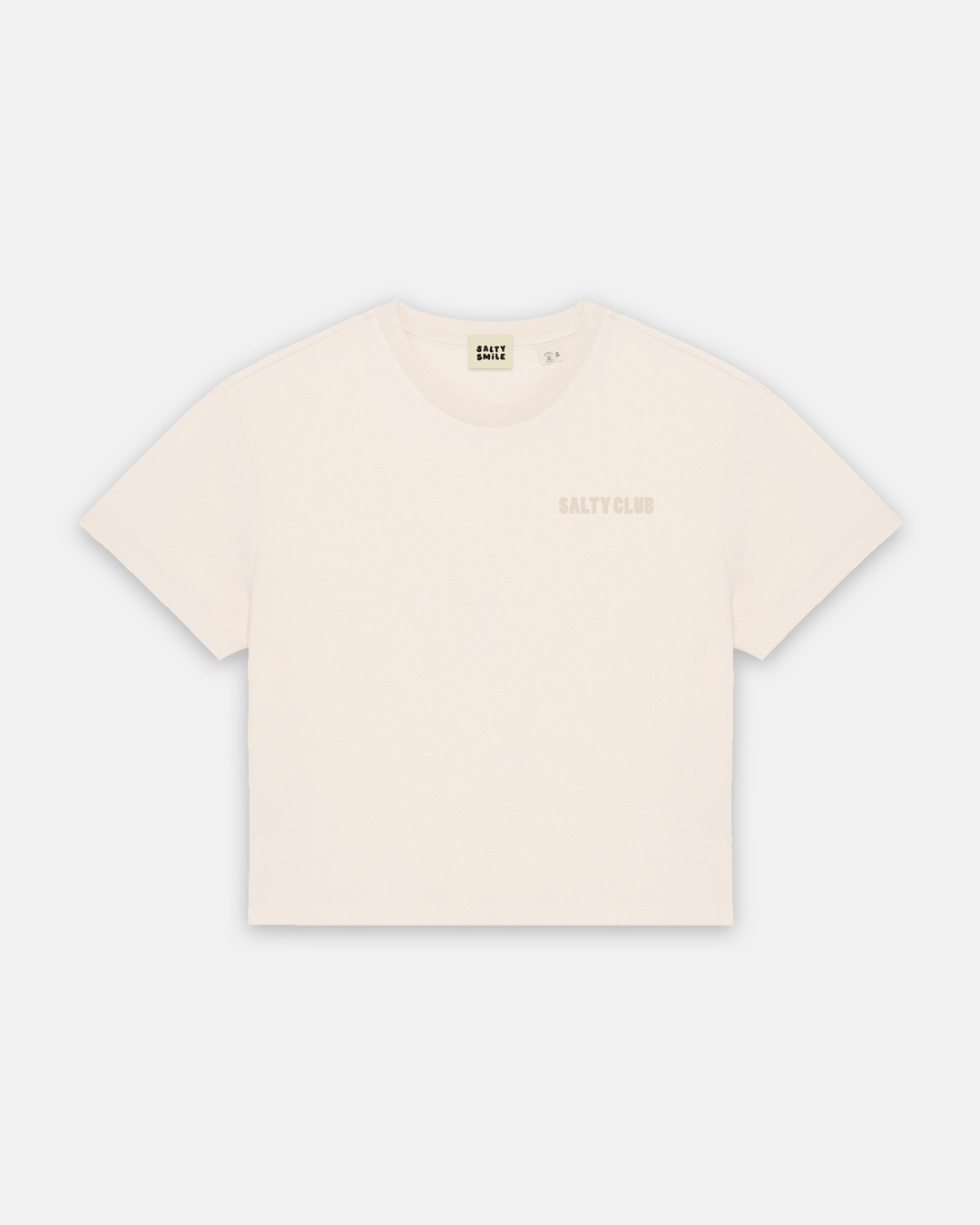 vetements surf salty smile SALTY CLUB ÉPONGE T SHIRT IVOIRE marque eco responsable coton bio