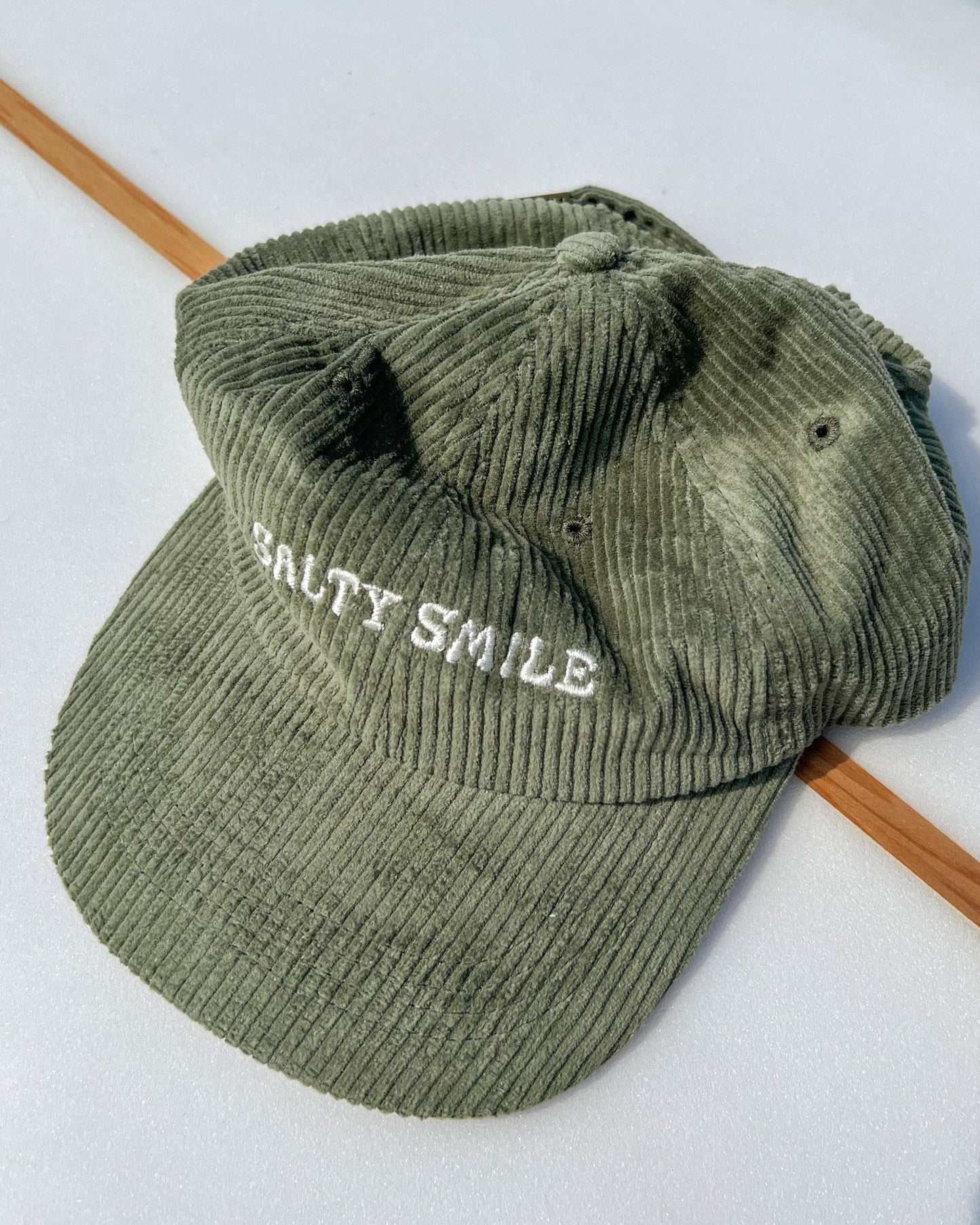 vetements surf salty smile Salty Smile Kaki Cord Cap marque eco responsable coton bio