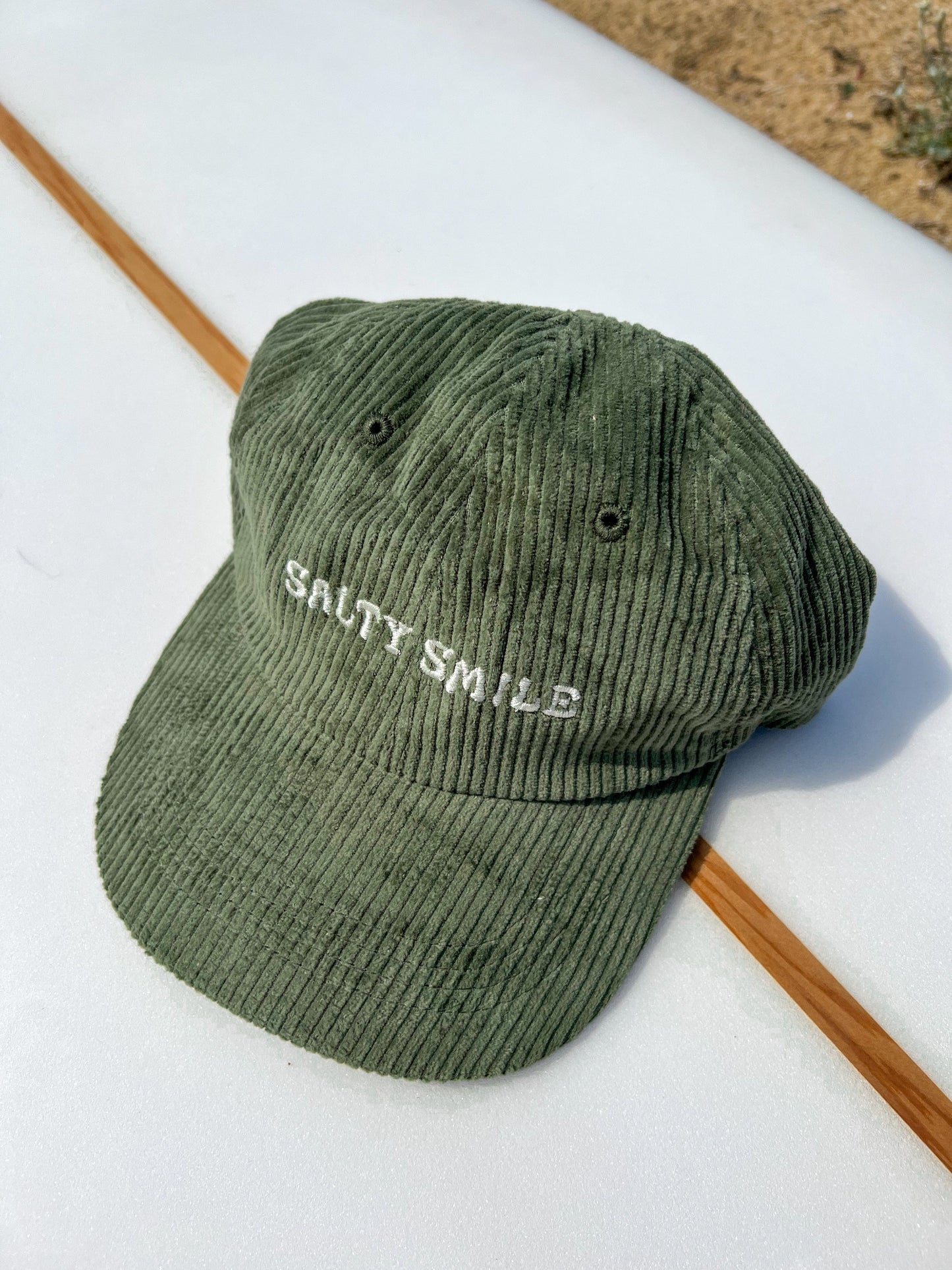 vetements surf salty smile Salty Smile Kaki Cord Cap marque eco responsable coton bio