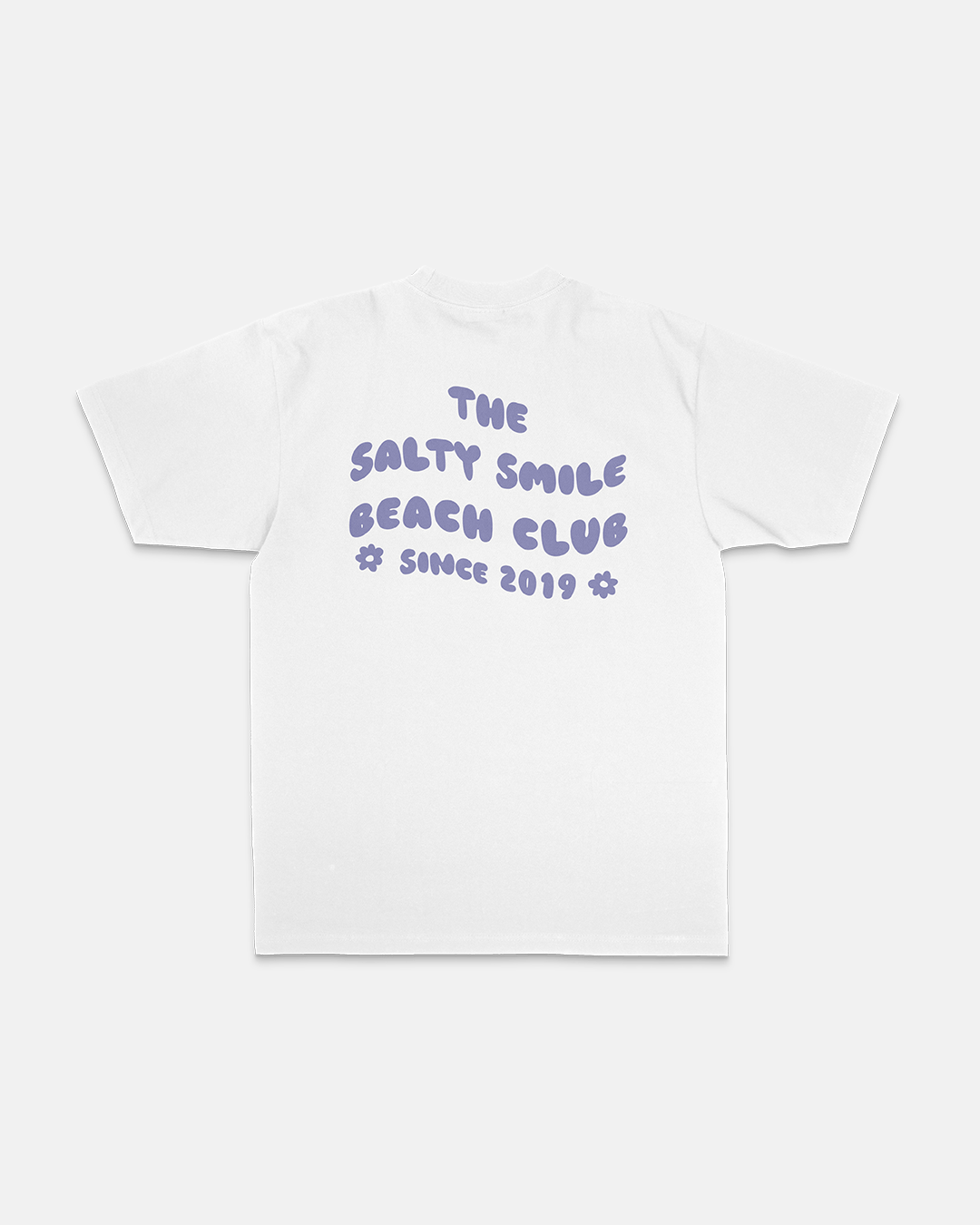 vetements surf salty smile SIGNATURE WHITE T SHIRT marque eco responsable coton bio