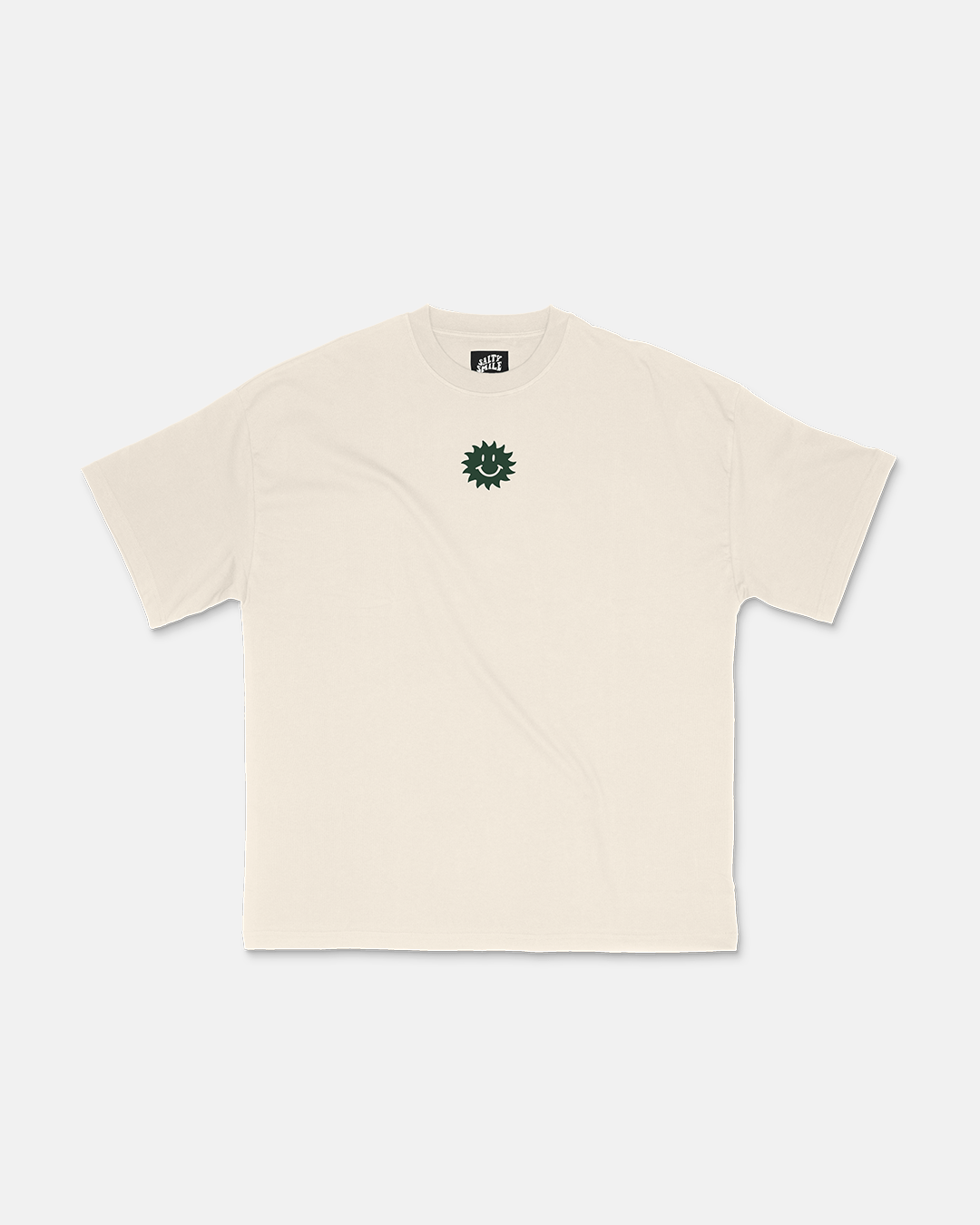 vetements surf salty smile SOLAR RETRO T SHIRT CRÈME marque eco responsable