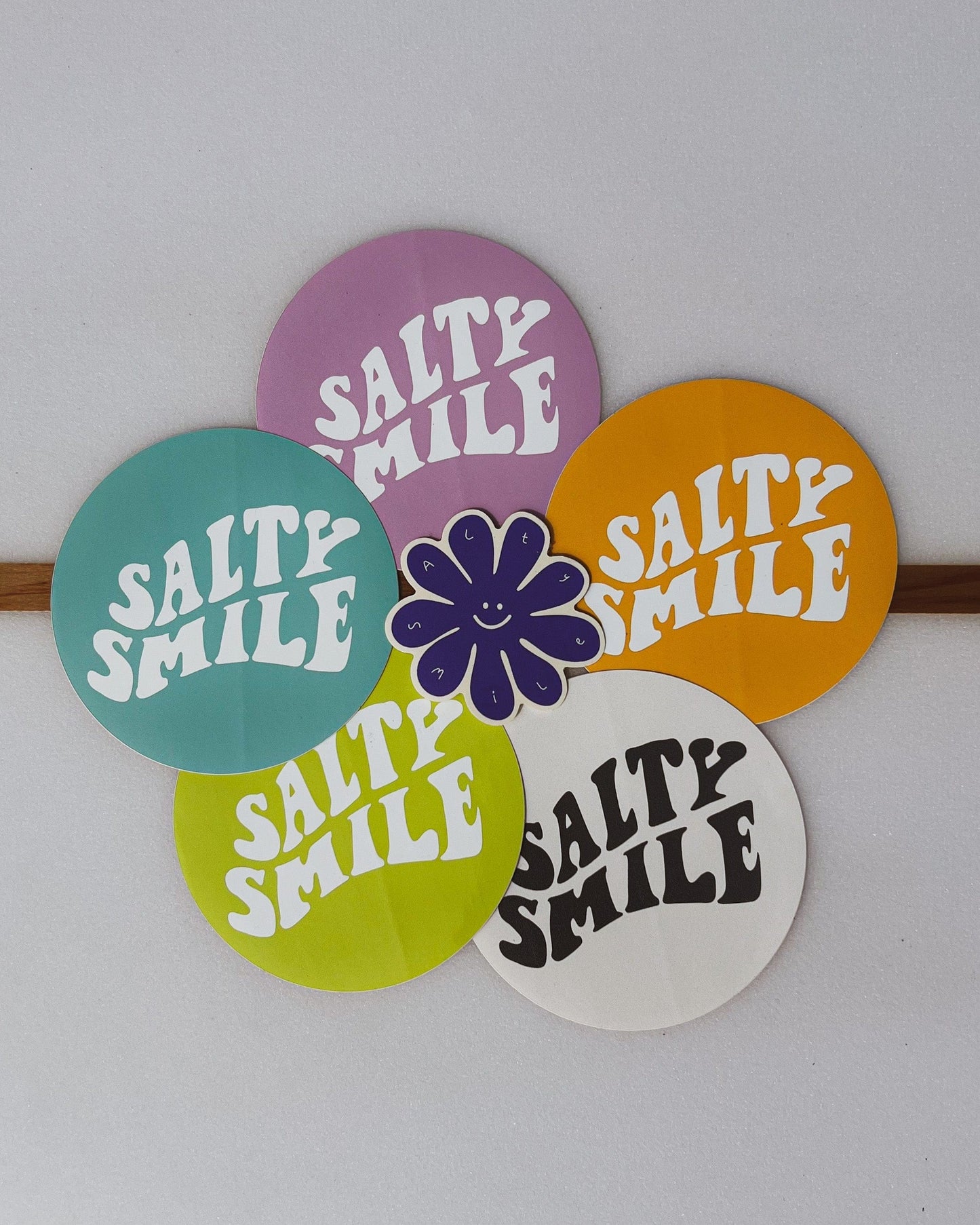 vetements surf salty smile STICKERS COLLECTION marque eco responsable coton bio