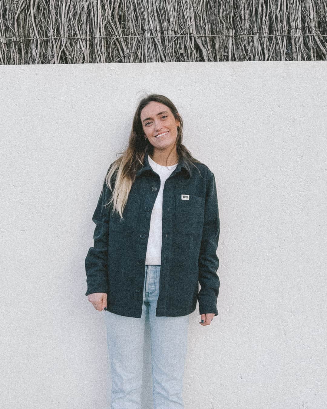 vetements surf salty smile SURCHEMISE RECYCLÉE GRISE marque eco responsable coton bio