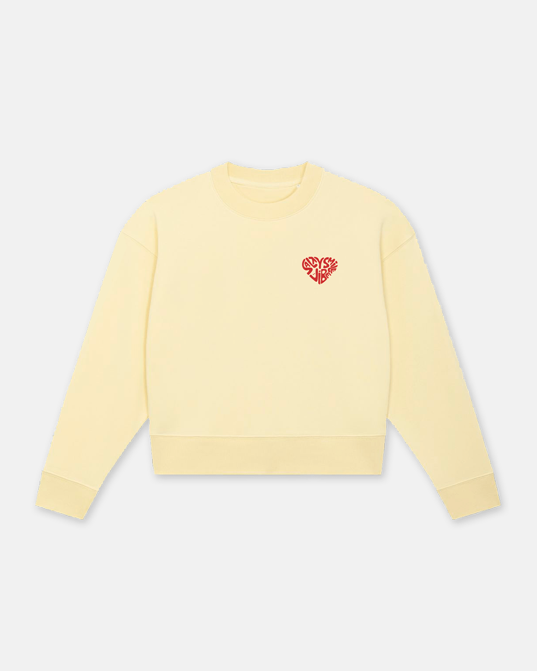 vetements surf salty smile VIBE CROPPED CREWNECK marque eco responsable coton bio