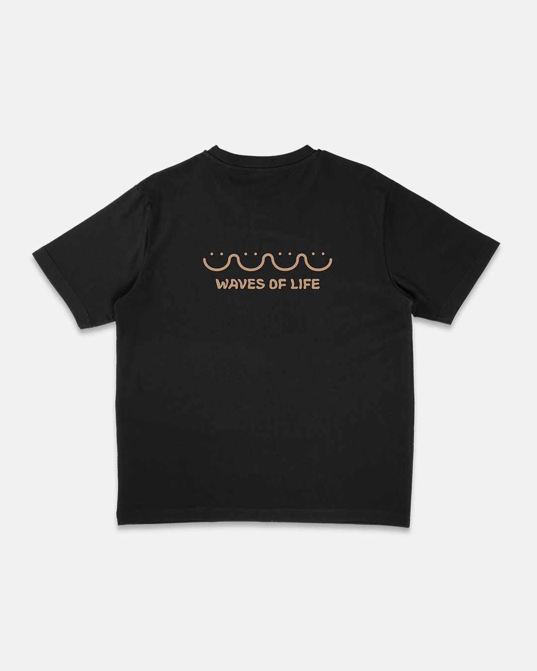 vetements surf salty smile WAVES OF LIFE RETRO T SHIRT marque eco responsable coton bio