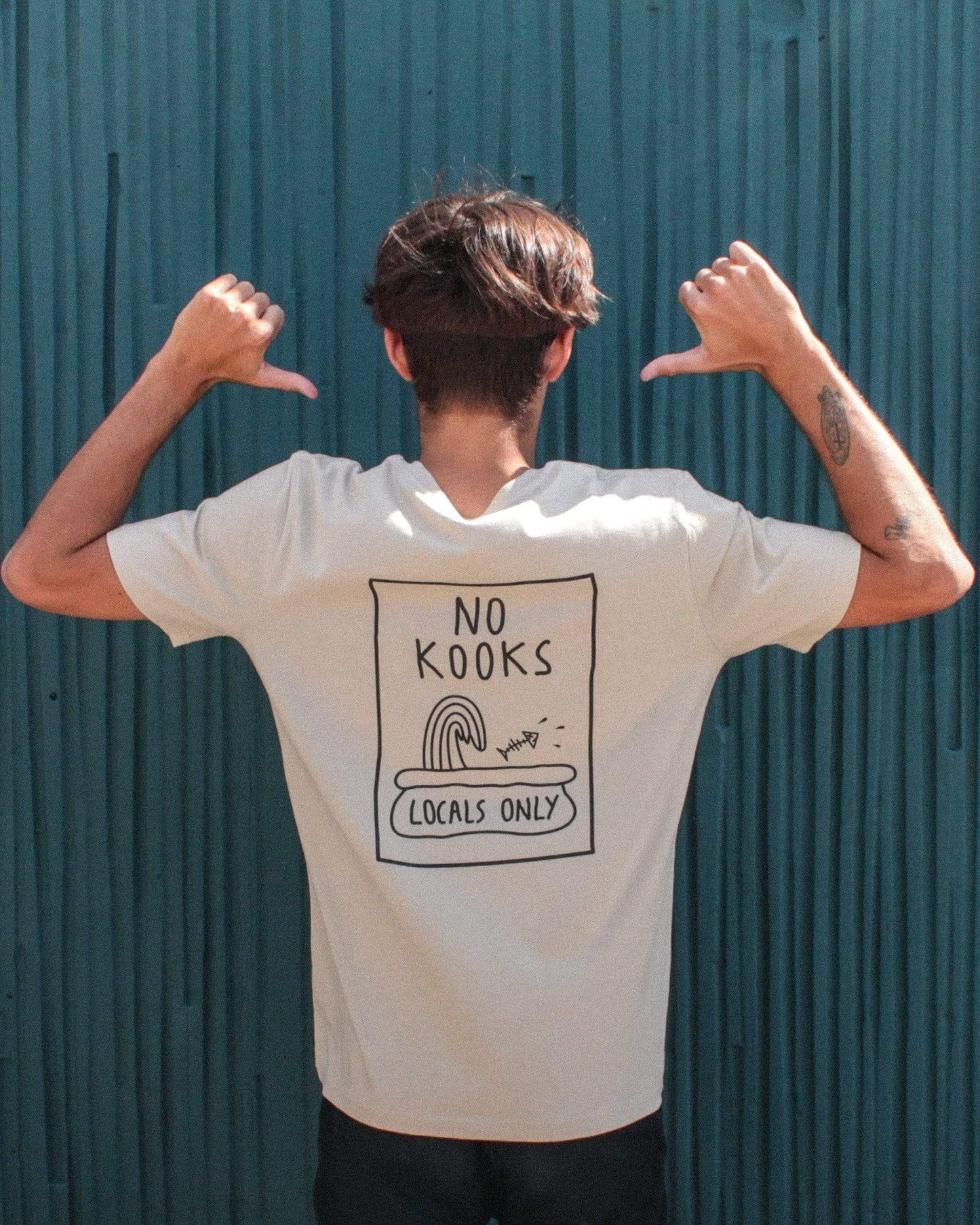 vetements surf salty smile No Kooks Tee Desert Dust / XS