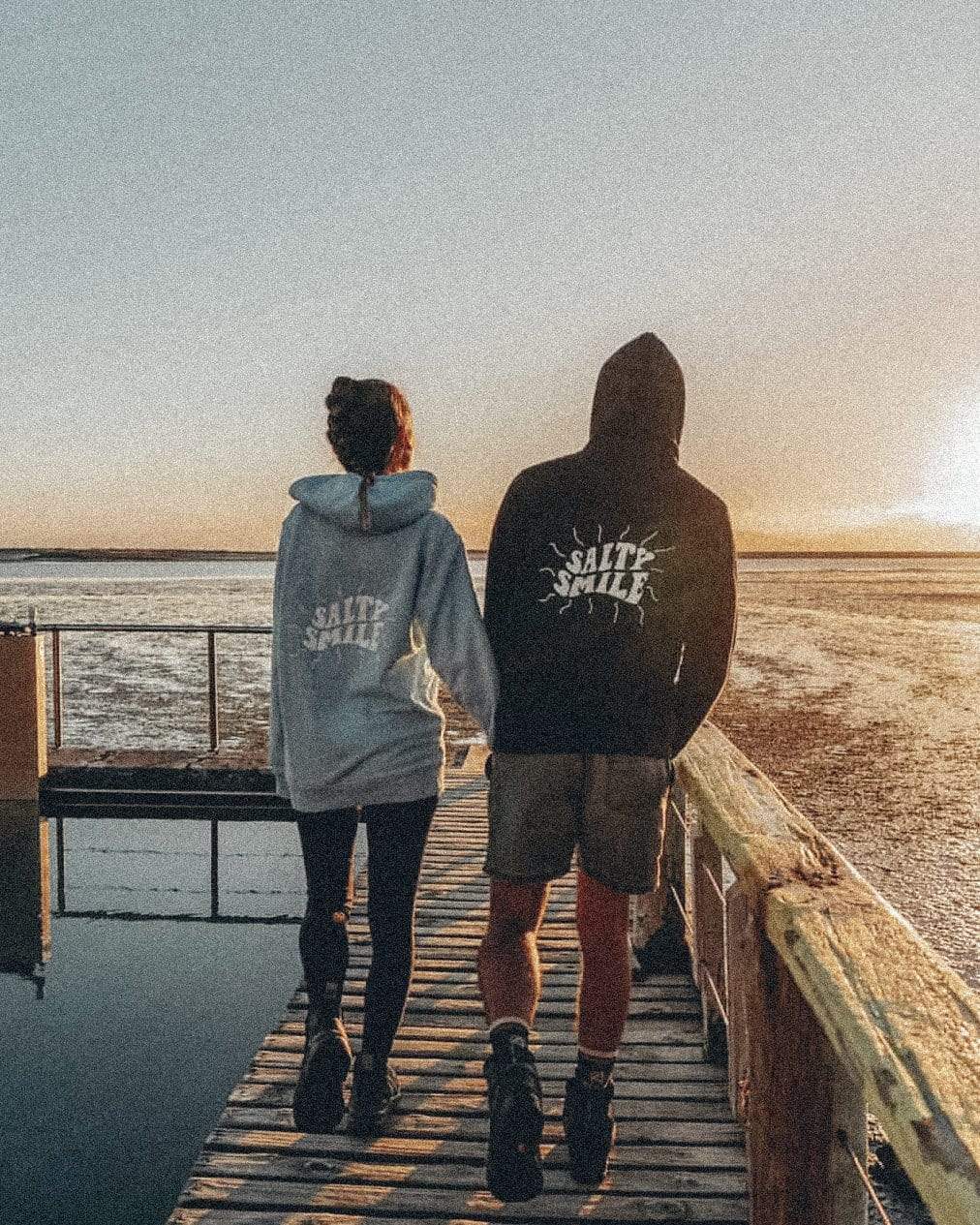 vetements surf salty smile Summer Hoodie Bleu Ciel / XS