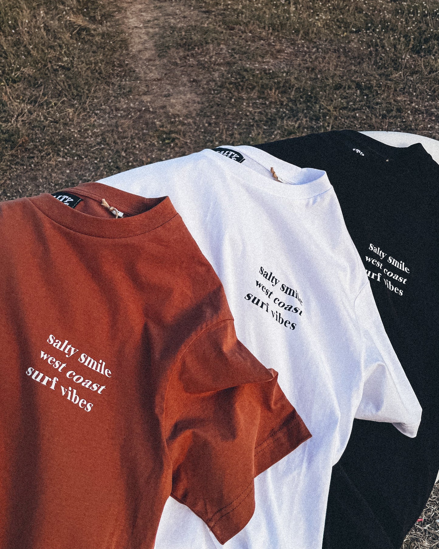 vetements surf salty smile WEST COAST RETRO T SHIRT