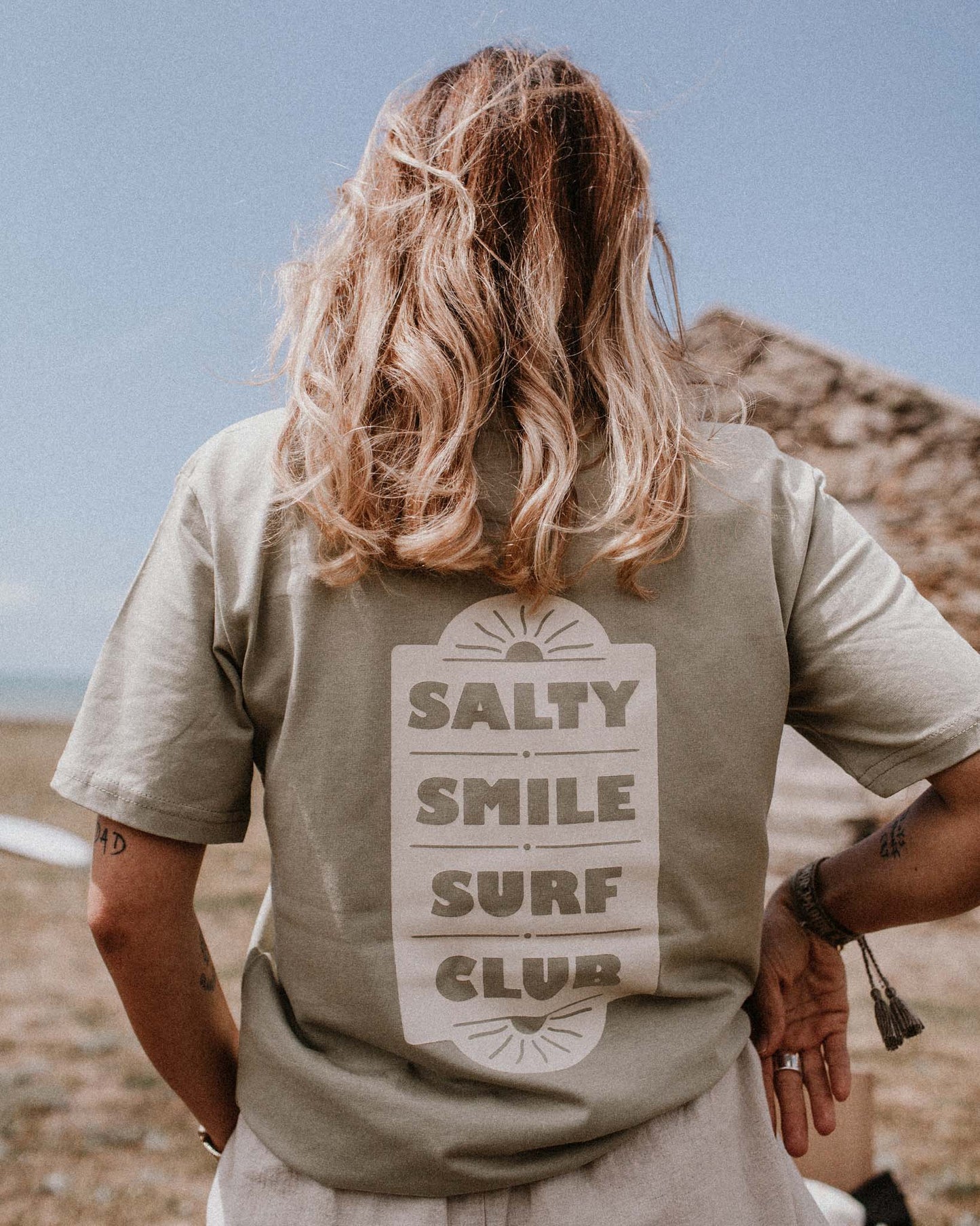 vetements surf salty smile SURFCLUB T SHIRT marque eco responsable