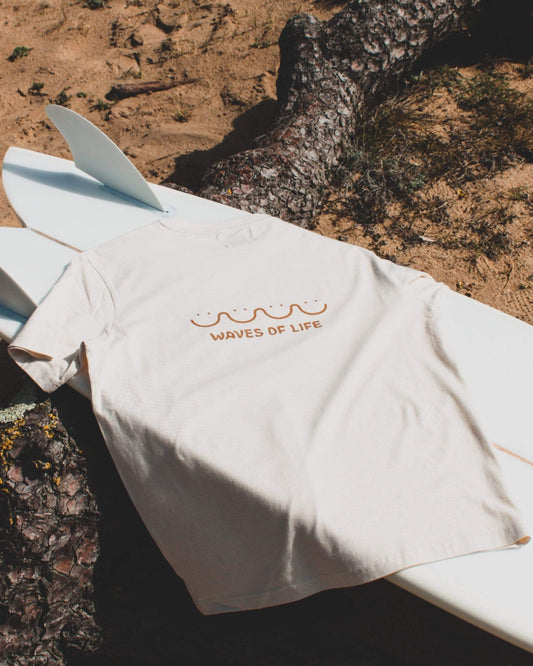 vetements surf salty smile WAVES OF LIFE (ÉCRU)
